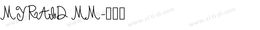 MYRAID MM字体转换